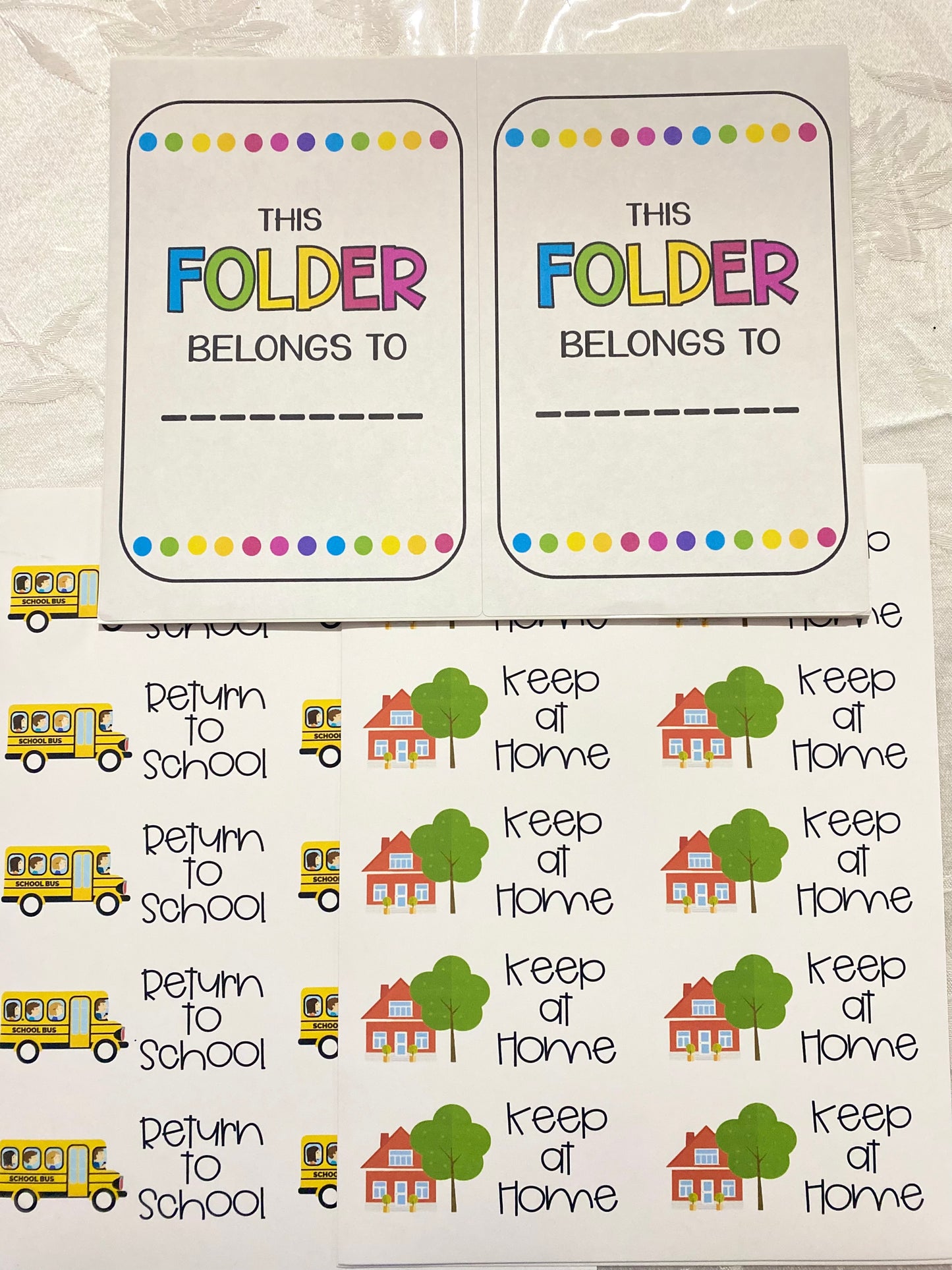 FOLDER LABELS