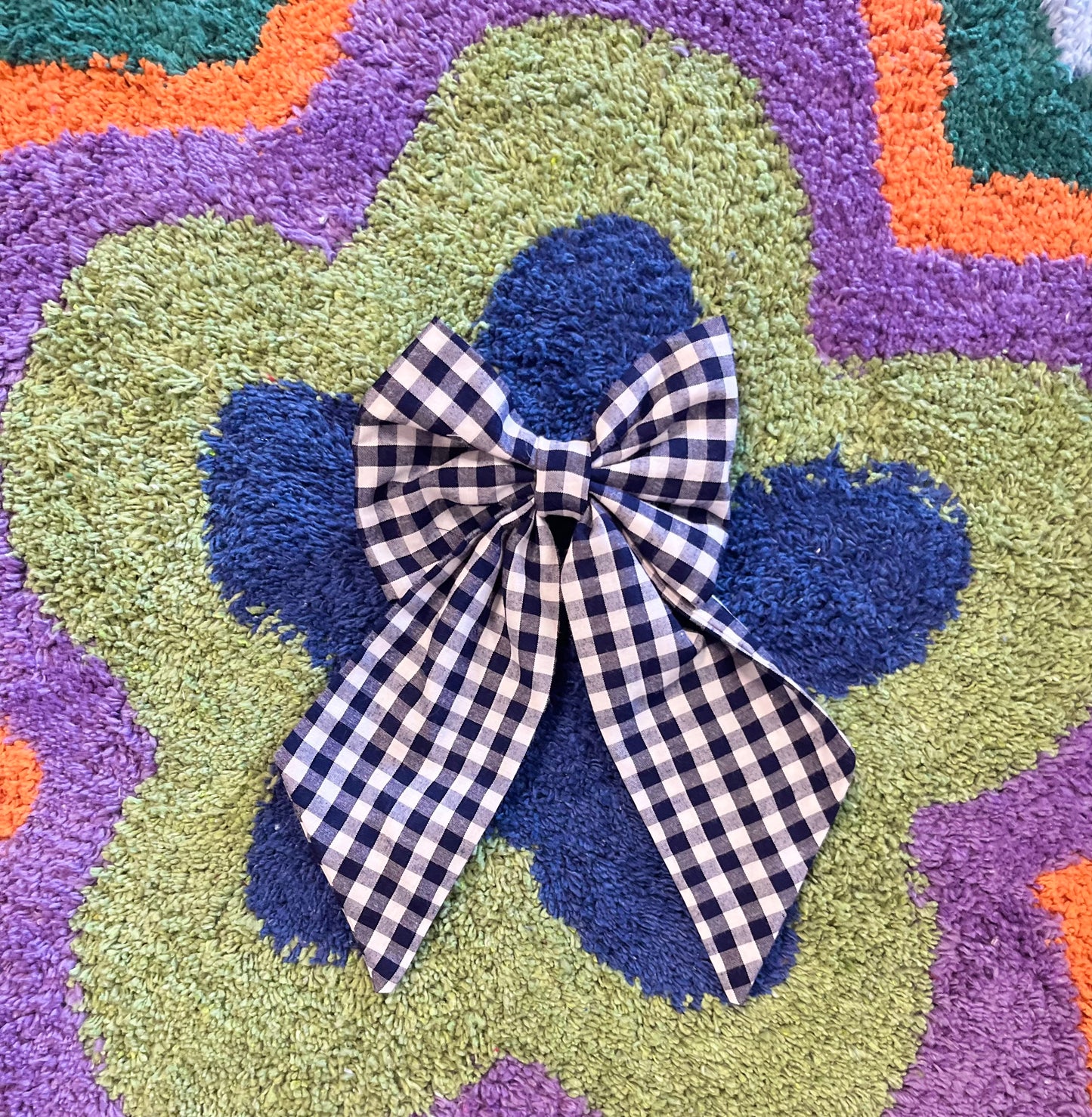 NAVY PLAID | BOW |HAIR ACCESSORIES