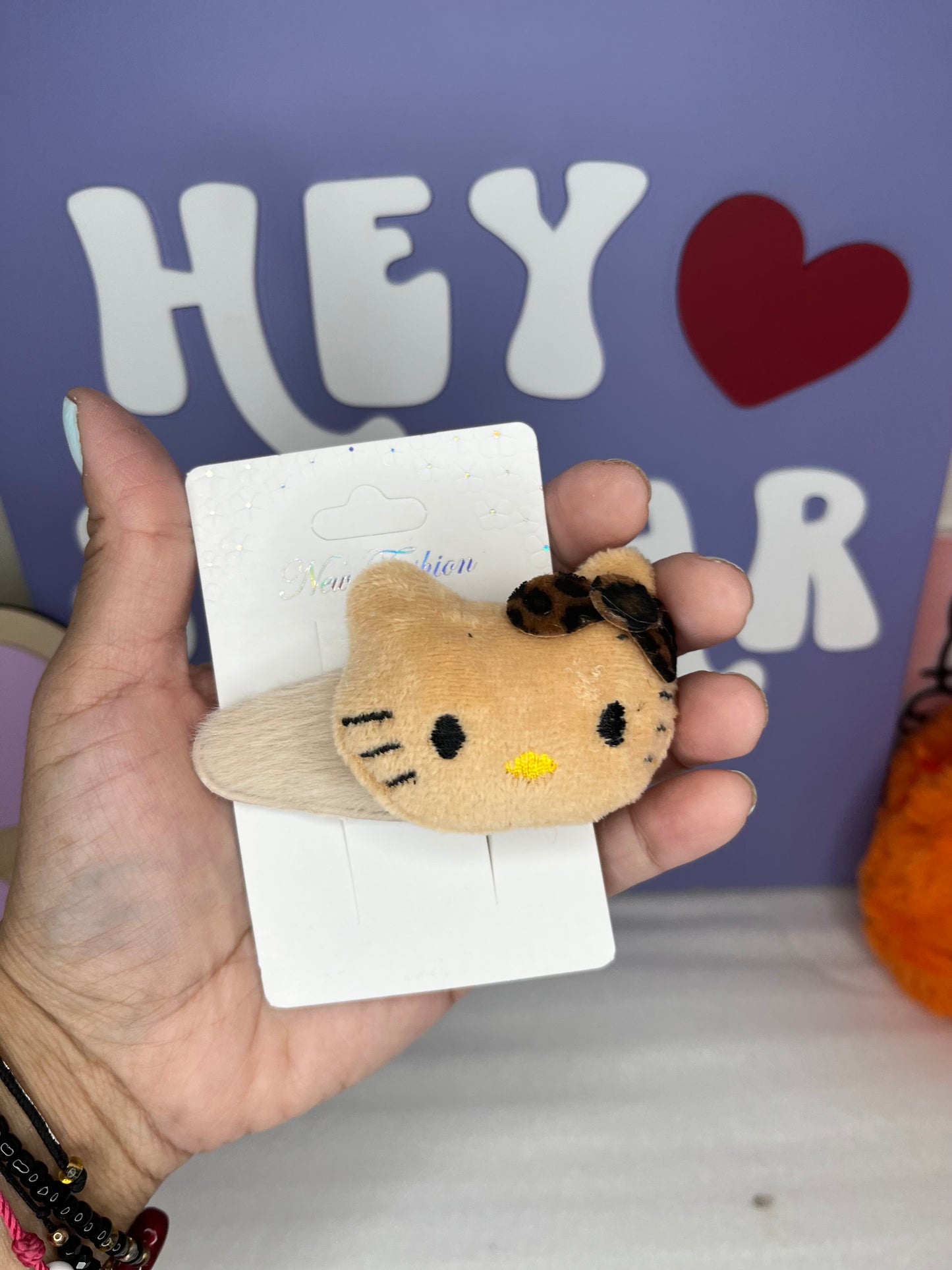 LEOPARD KITTY CLIP