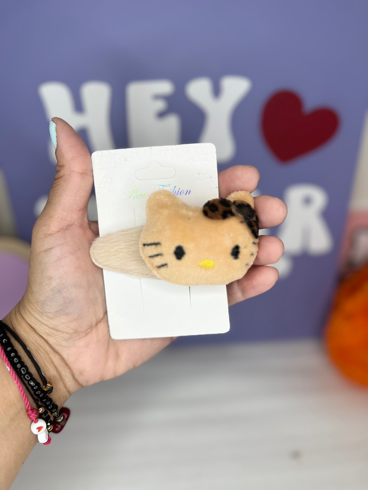 LEOPARD KITTY CLIP