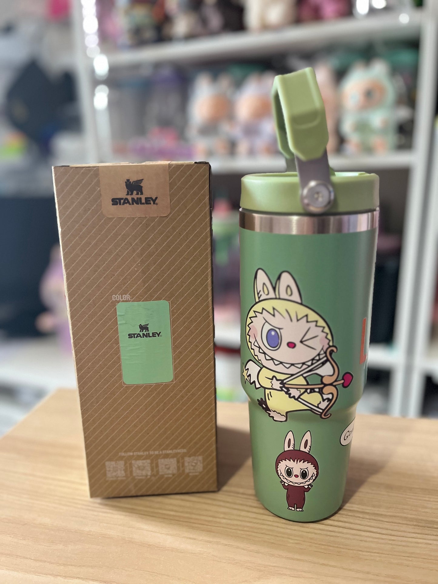GREEN LABUBU STANLEY | TUMBLER