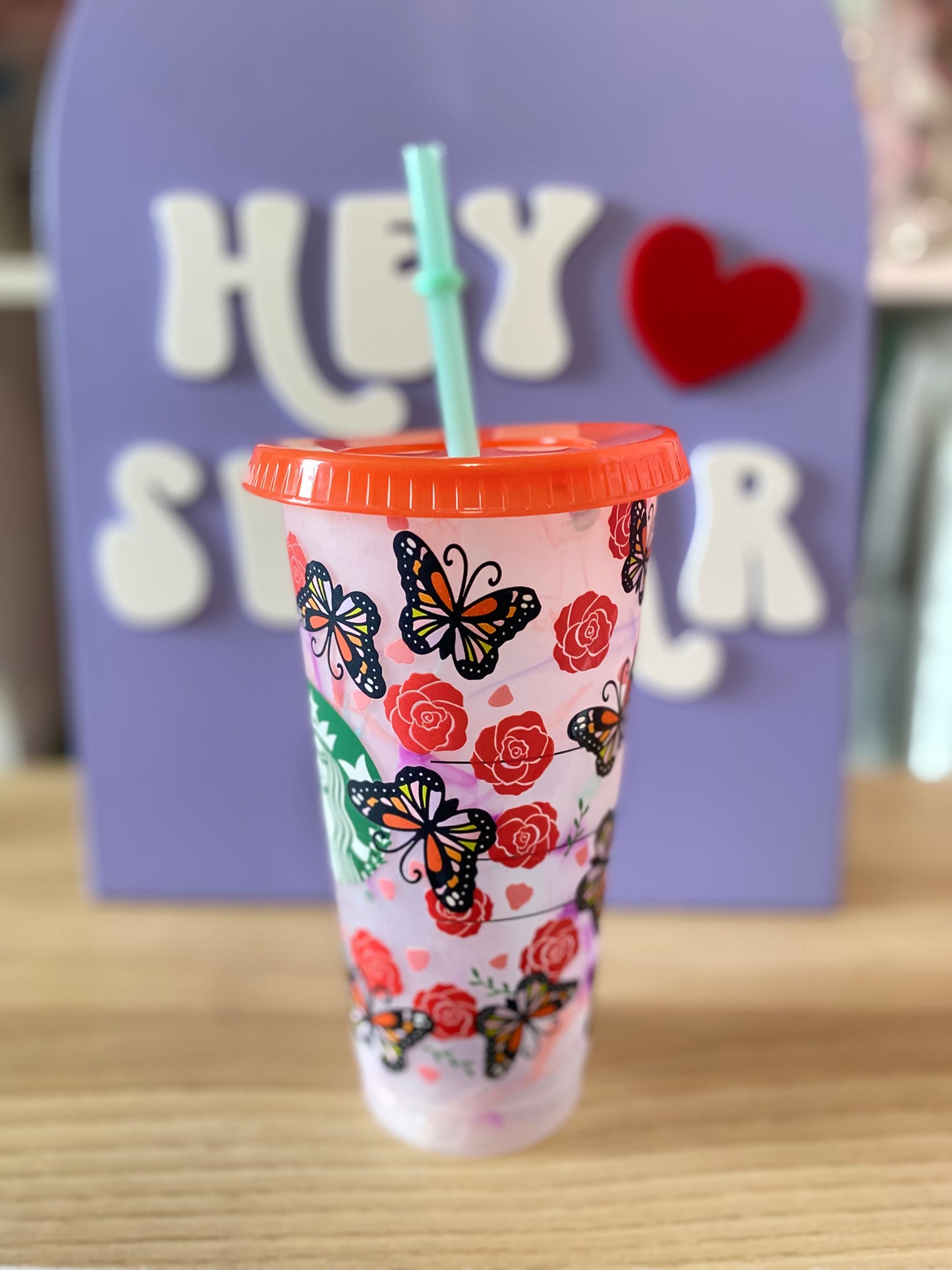 BUTTERFLY ROSE | COLOR CHANGE | COLD CUP