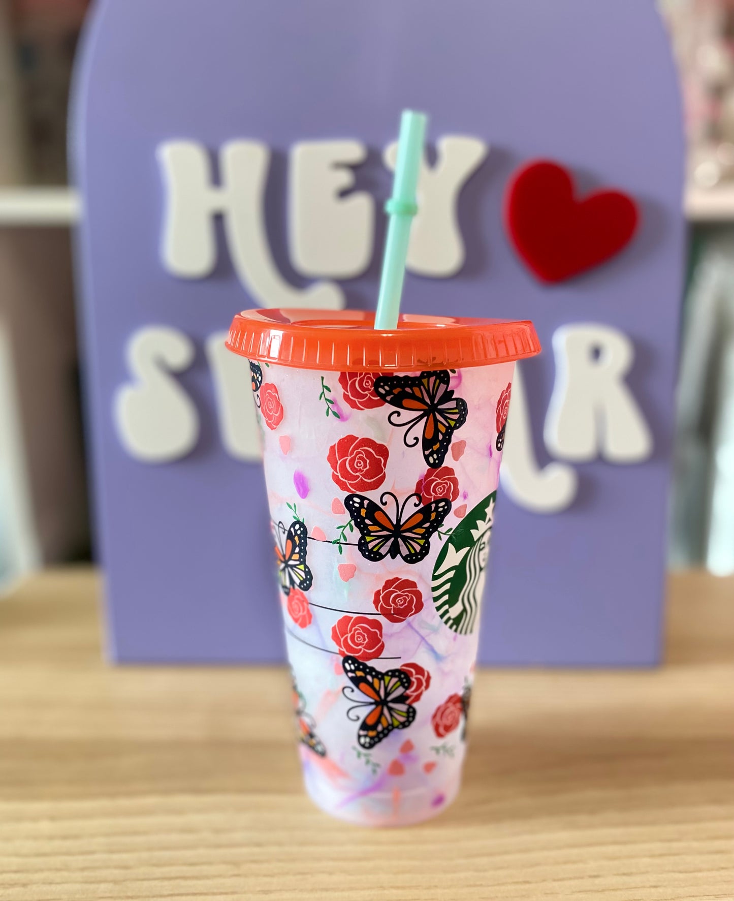 BUTTERFLY ROSE | COLOR CHANGE | COLD CUP