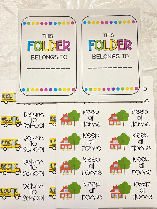 FOLDER LABELS