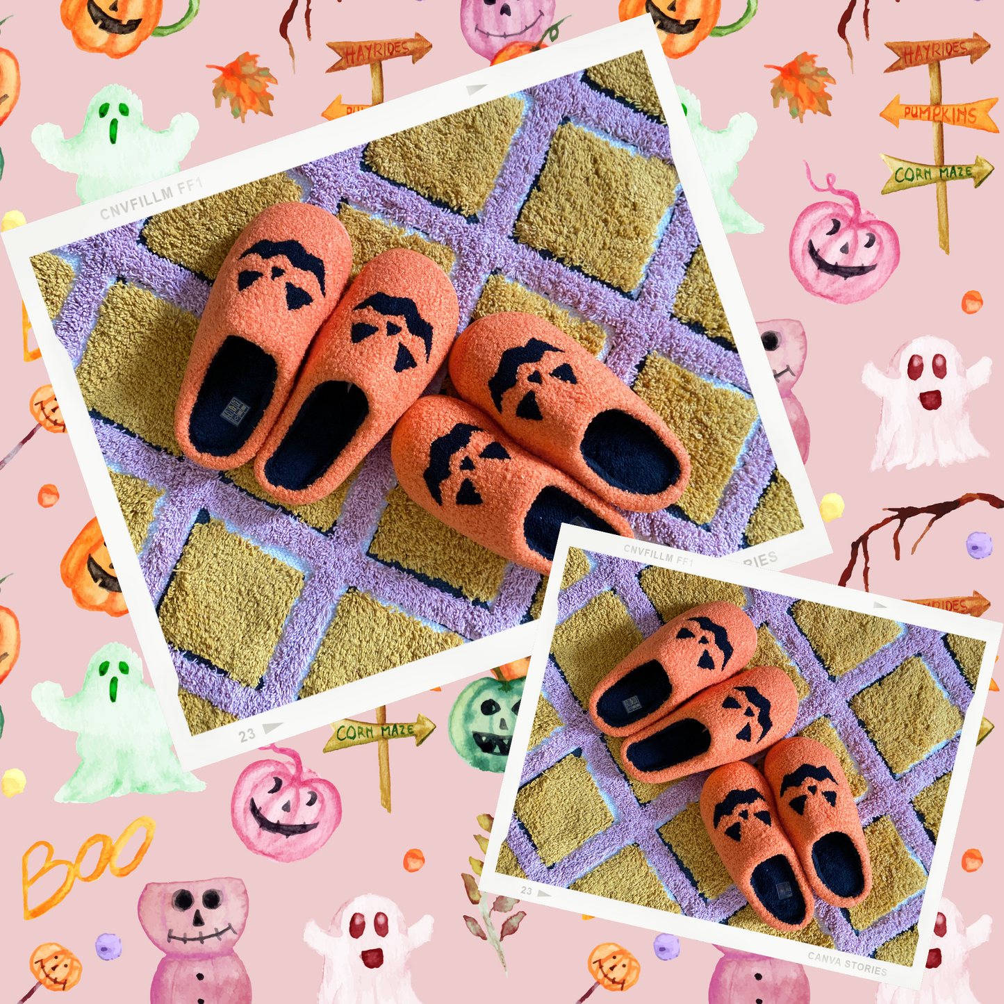 PUMPKIN SLIPPERS