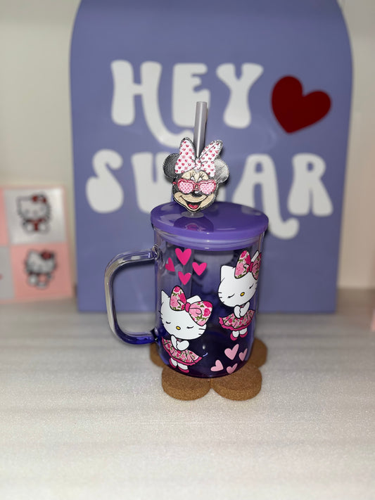 MOUSE GIRL | 3D STRAW TOPPER