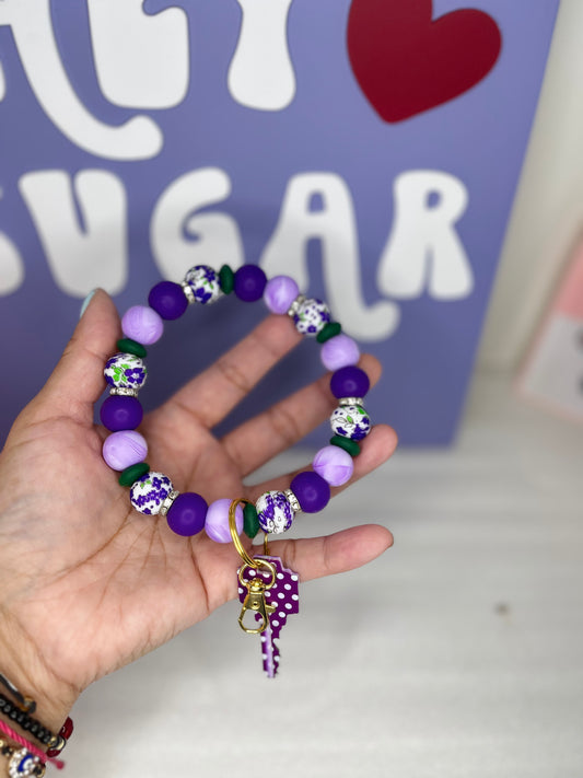PURPLES | WRISTLET | KEYCHAIN