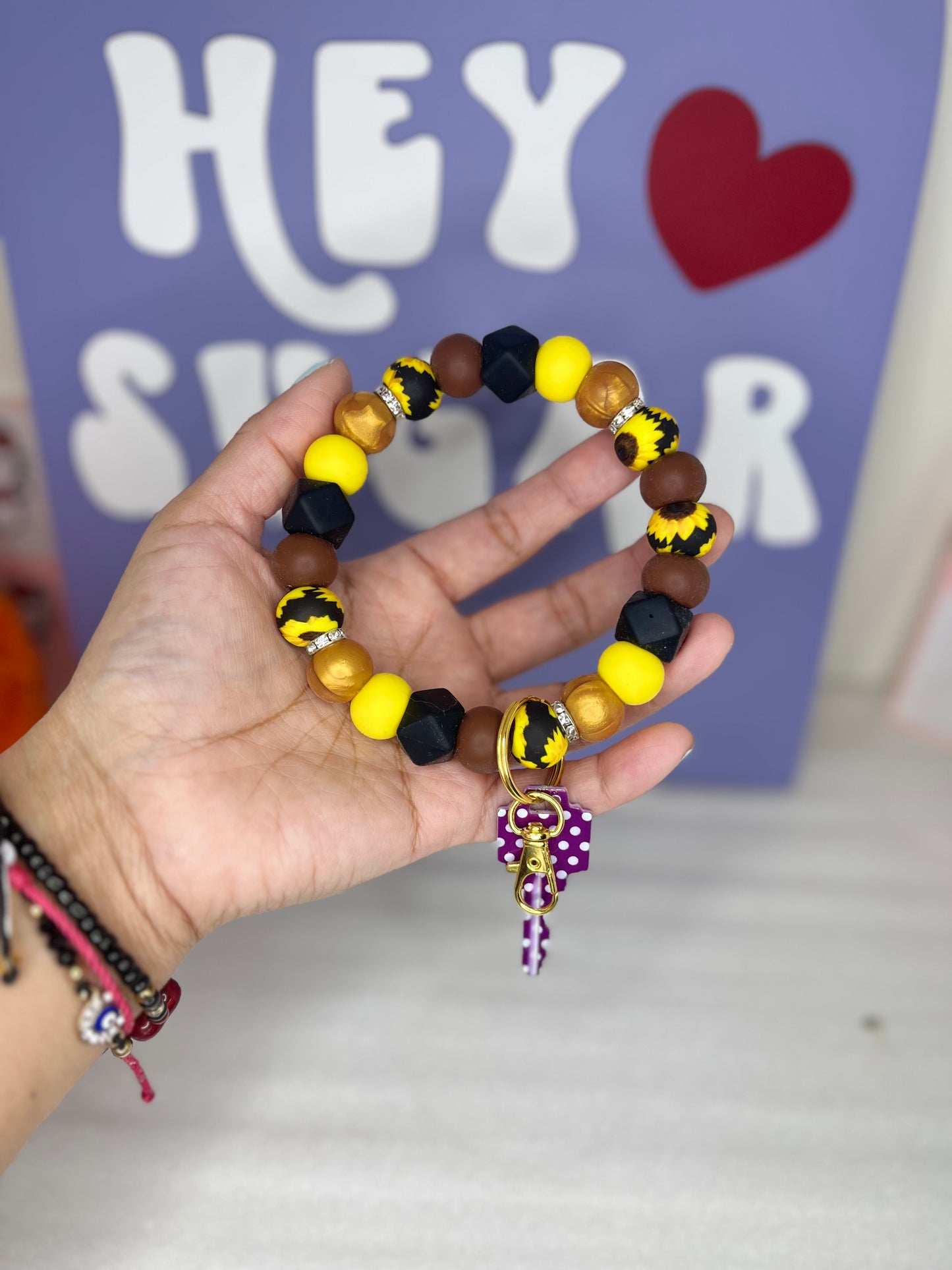 SUNFLOWER | WRISTLET | KEYCHAIN