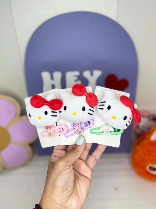 KITTY HAIR CLIPS