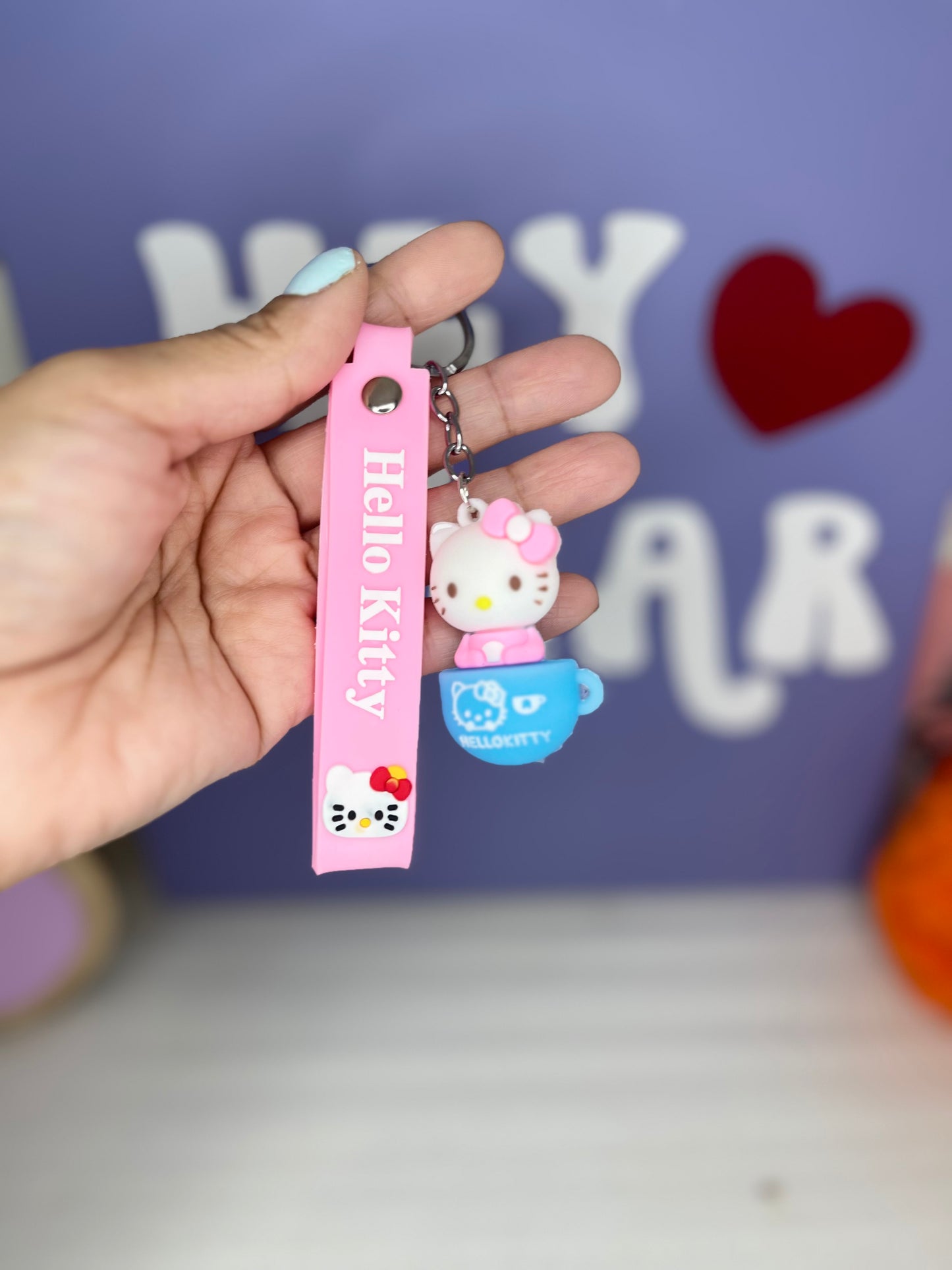 KITTY MUG KEYCHAIN