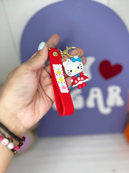 KITTY FLOWER KEYCHAINS