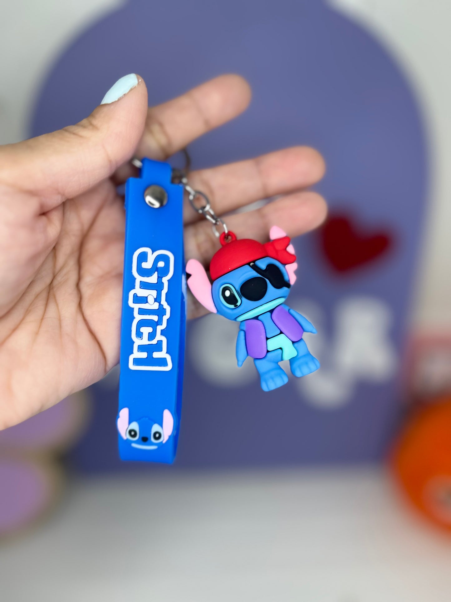 BLUE ALIEN KEYCHAINS