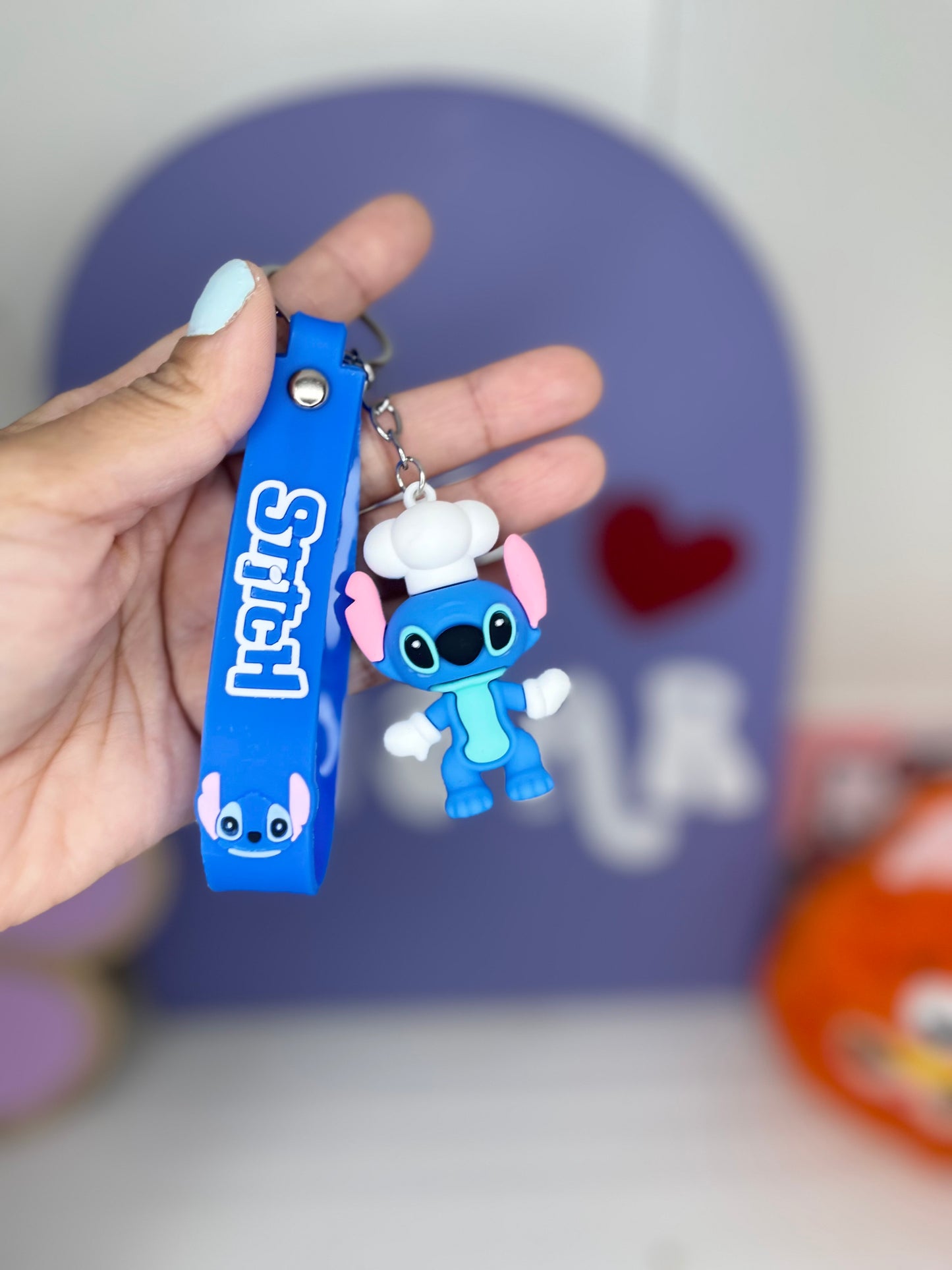 BLUE ALIEN KEYCHAINS