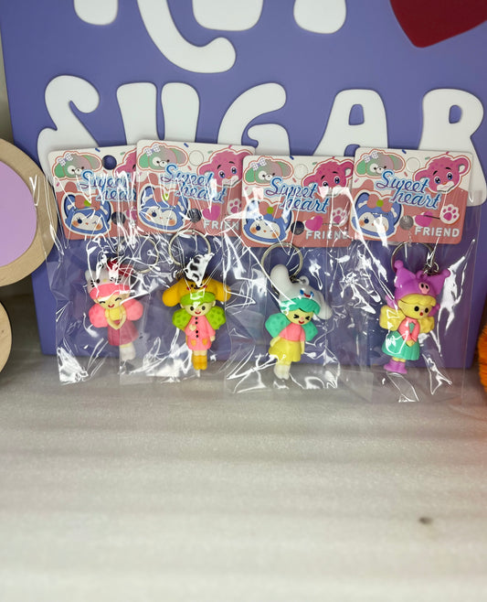 SWEATHEART FRIENDS KEYCHAINS