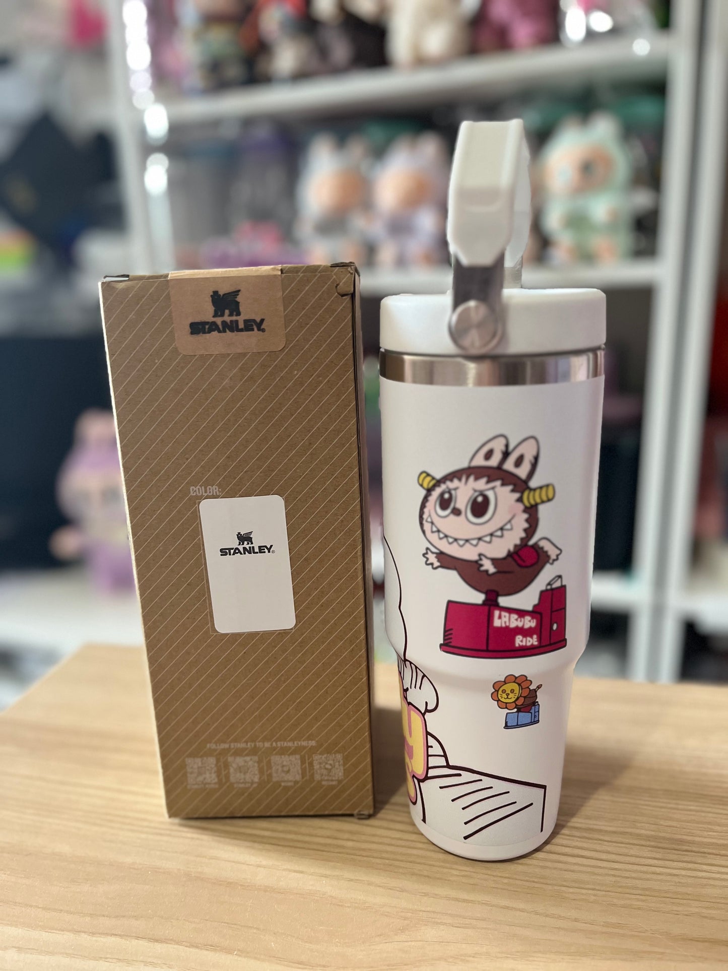 WHITE LABUBU STANLEY | TUMBLER