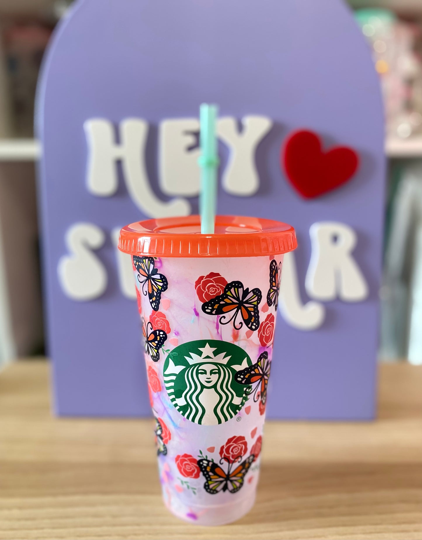 BUTTERFLY ROSE | COLOR CHANGE | COLD CUP