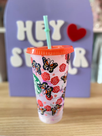 BUTTERFLY ROSE | COLOR CHANGE | COLD CUP