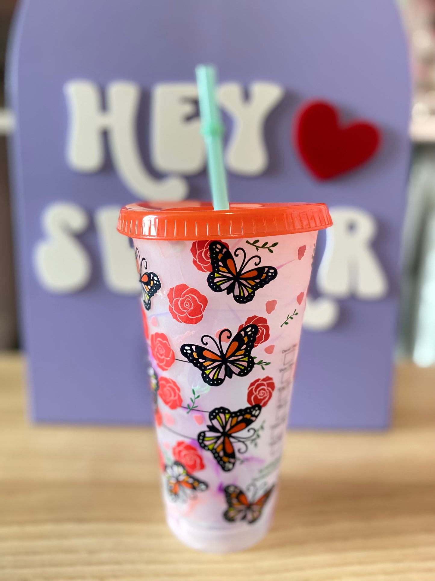BUTTERFLY ROSE | COLOR CHANGE | COLD CUP